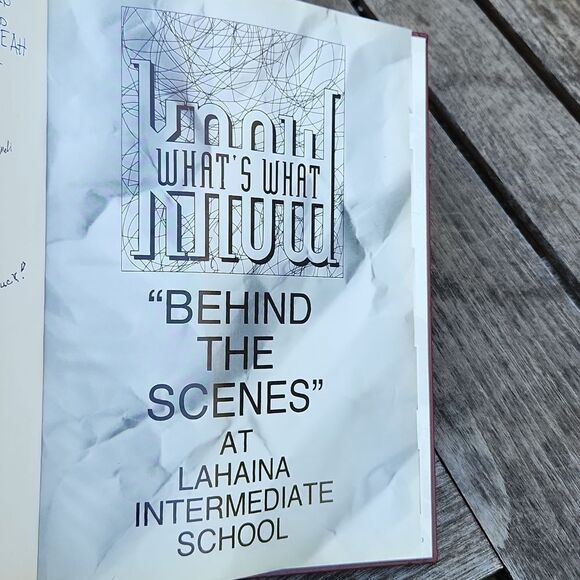 Lahaina Intermediate School Ke Alii 1998 Behind the Scenes Yearbook. - Picture 2 of 2